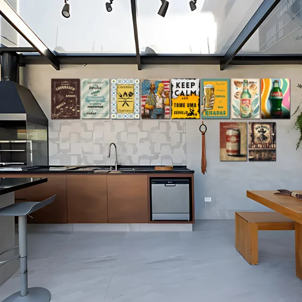 Kit Placa Decorativa Churrasco - Imagem 2