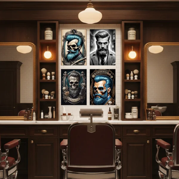 Kit Quadro Decorativo Barbearia - Imagem 2